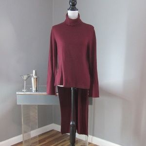 NEW Worthington Maroon Berry High Low Sweater M